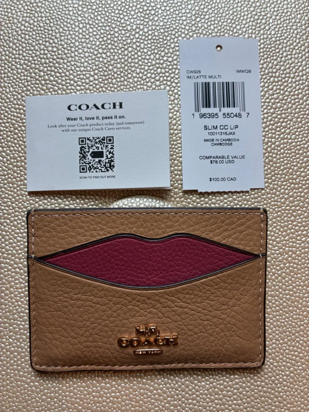 Coach Lip Card Case - Picture 6 of 6